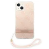Чохол Guess 4G Print Strap для iPhone 14 Plus Pink (GUOHCP14MH4STP)