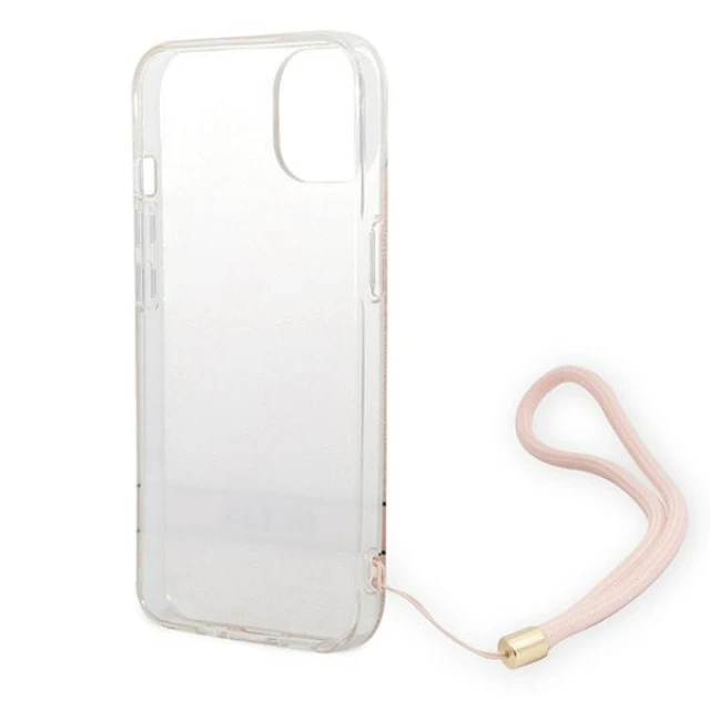Чохол Guess 4G Print Strap для iPhone 14 Plus Pink (GUOHCP14MH4STP)