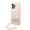 Чохол Guess 4G Print Strap для iPhone 14 Pro Pink (GUOHCP14LH4STP)