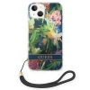 Чохол Guess Flower Strap для iPhone 14 Plus Blue (GUOHCP14MHFLSB)