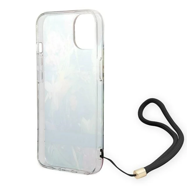 Чохол Guess Flower Strap для iPhone 14 Plus Blue (GUOHCP14MHFLSB)