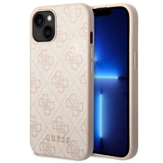 Чохол Guess 4G Metal Gold Logo для iPhone 14 Plus Pink (GUHCP14MG4GFPI)