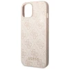 Чохол Guess 4G Metal Gold Logo для iPhone 14 Plus Pink (GUHCP14MG4GFPI)