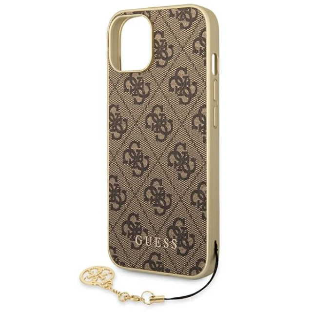 Чехол Guess 4G Charms Collection для iPhone 14 | 13 Brown (GUHCP14SGF4GBR)