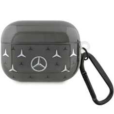 Чохол Mercedes Large Star Pattern для AirPods Pro Black (MEAP8DPMGS)
