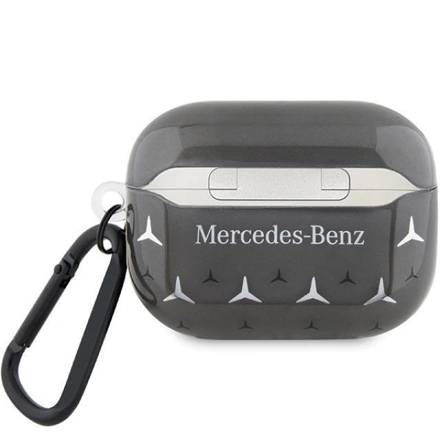 Чохол Mercedes Large Star Pattern для AirPods Pro Black (MEAP8DPMGS)