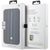 Чехол BMW для iPhone 14 Pro Leather Stamp Blue Lines Black (BMBKP14L22RVSK)