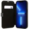 Чехол BMW для iPhone 14 Pro Max Leather Stamp Blue Lines Black (BMBKP14X22RVSK)