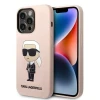 Чохол Karl Lagerfeld Silicone Ikonik для iPhone 14 Pro Max Pink (KLHCP14XSNIKBCP)