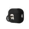 Чохол Karl Lagerfeld Silicone Karl Head 3D для AirPods Pro 2 Black (KLAP2RUNIKK)