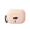 Чохол Karl Lagerfeld Silicone Karl Head 3D для AirPods Pro 2 Pink (KLAP2RUNIKP)