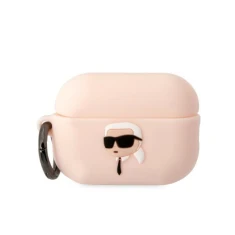 Чехол Karl Lagerfeld Silicone Karl Head 3D для AirPods Pro 2 Pink (KLAP2RUNIKP)