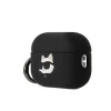 Чохол Karl Lagerfeld Silicone Choupette Head 3D для AirPods Pro 2 Black (KLAP2RUNCHK)