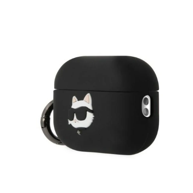 Чохол Karl Lagerfeld Silicone Choupette Head 3D для AirPods Pro 2 Black (KLAP2RUNCHK)