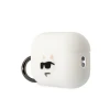 Чохол Karl Lagerfeld Silicone Choupette Head 3D для AirPods Pro 2 White (KLAP2RUNCHH)