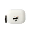 Чохол Karl Lagerfeld Silicone Choupette Head 3D для AirPods Pro 2 White (KLAP2RUNCHH)