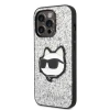 Чохол Karl Lagerfeld Glitter Choupette Patch для iPhone 14 Pro Silver (KLHCP14LG2CPS)
