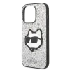 Чохол Karl Lagerfeld Glitter Choupette Patch для iPhone 14 Pro Max Silver (KLHCP14XG2CPS)