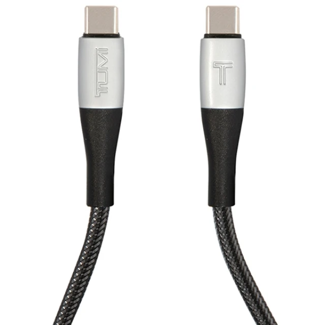 Кабель Tumi USB-C - USB-C 1.5м Fast Charging Black (TUCCSUSBC)