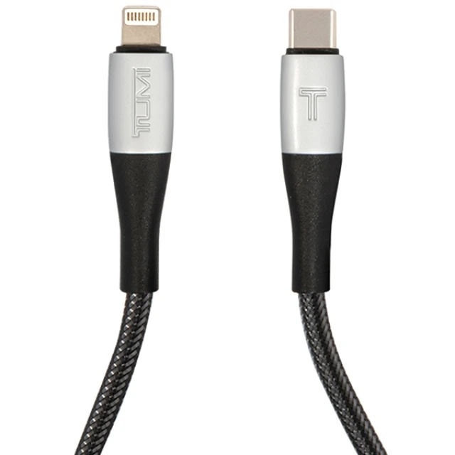 Кабель Tumi USB-C - Lightning 1.5м Fast Charging Black (TUCCSMFI)