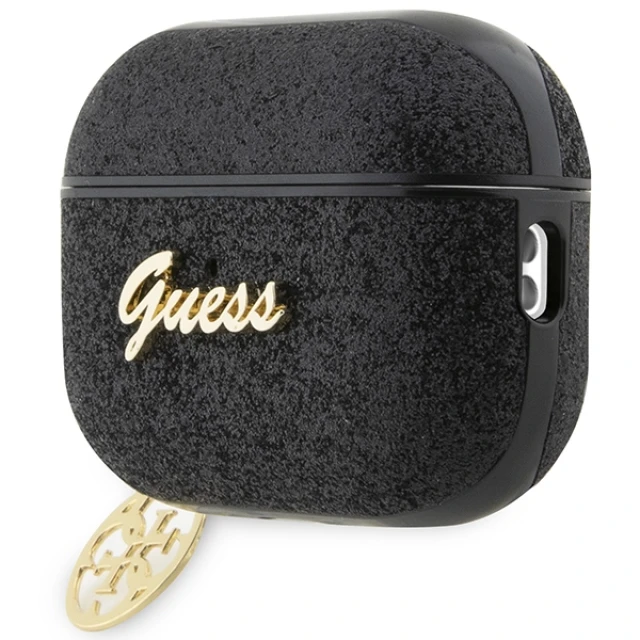 Чохол Guess Glitter Flake 4G Charm для AirPods Pro 2 Black (GUAP2GLGSHK)