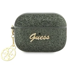 Чохол Guess Glitter Flake 4G Charm для AirPods Pro 2 Khaki (GUAP2GLGSHA)