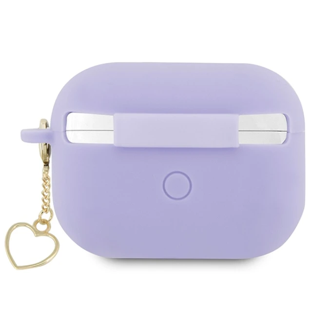 Чохол Guess Silicone Charm Heart Collection для AirPods Pro 2 Purple (GUAP2LSCHSU)