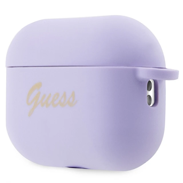 Чохол Guess Silicone Charm Heart Collection для AirPods Pro 2 Purple (GUAP2LSCHSU)