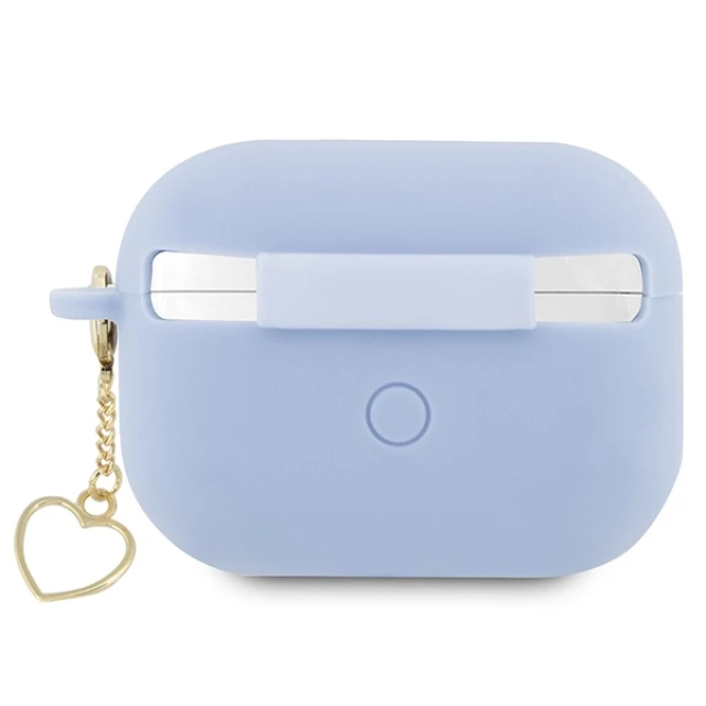 Чохол Guess Silicone Charm Heart Collection для AirPods Pro 2 Blue (GUAP2LSCHSB)