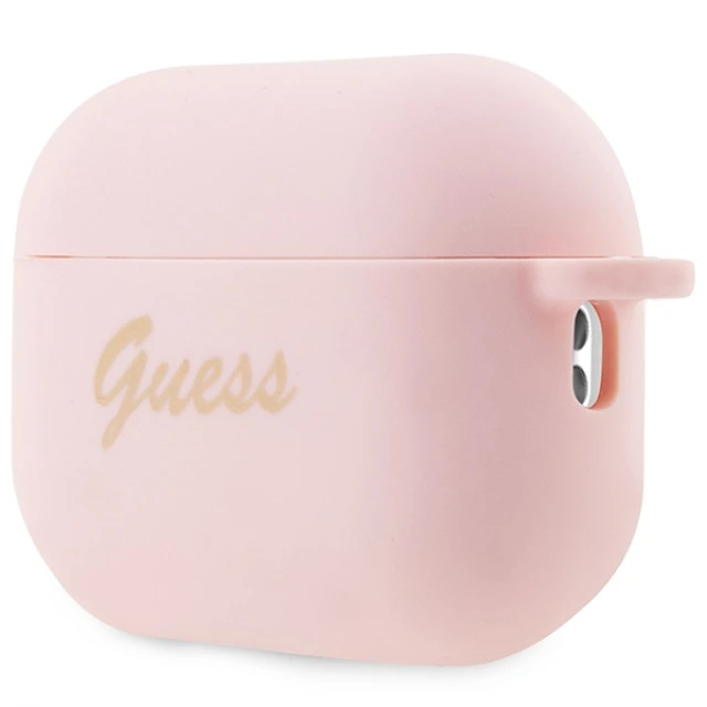 Чехол Guess Silicone Charm Heart Collection для AirPods Pro 2 Pink (GUAP2LSCHSP)