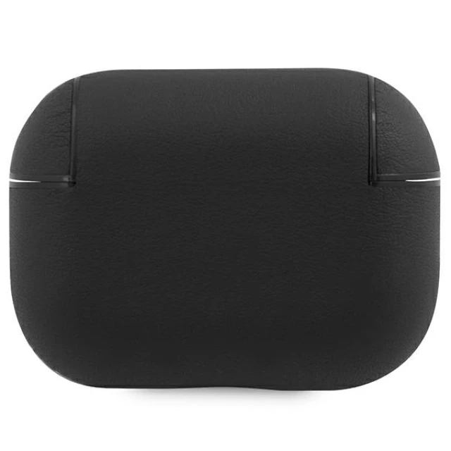 Чохол BMW для AirPods Pro 2 Geniune Leather Silver Logo Black (BMAP2SSLBK)