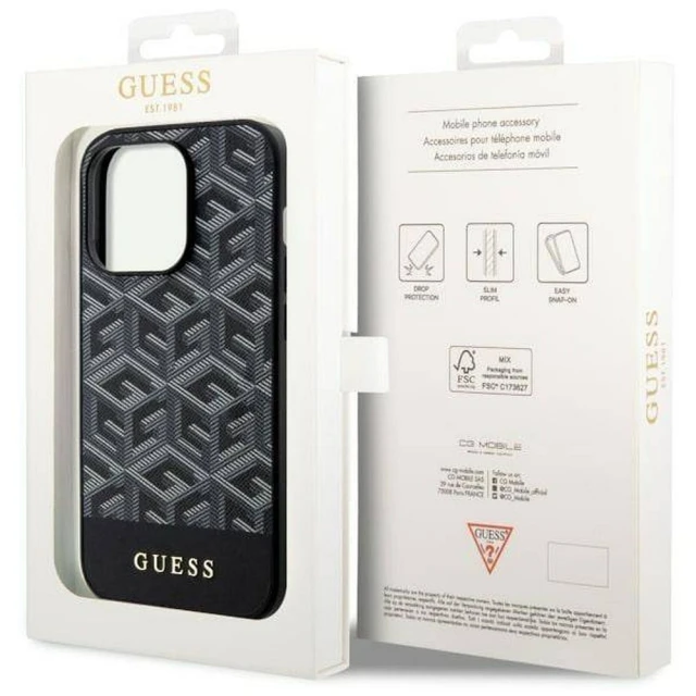 Чохол Guess GCUBE для iPhone 14 Pro Black with MagSafe (3666339112448)