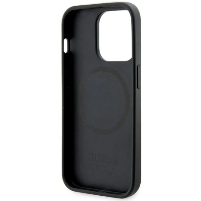 Чохол Guess GCube Stripes для iPhone 14 Pro Max Black with MagSafe (GUHMP14LHGCFSEK)