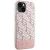 Чохол Guess GCube Stripes для iPhone 14 | 13 Pink with MagSafe (GUHMP14SHGCFSEP)