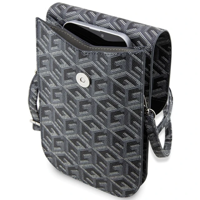 Чохол-сумка Guess G Cube Stripes (Bag) 19 x 11.5 x 2 cm Black (GUWBHGCFSEK)