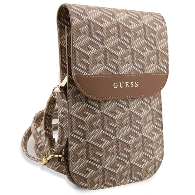 Чохол-сумка Guess G Cube Stripes (Bag) 19 x 11.5 x 2 cm Brown (GUWBHGCFSEW)