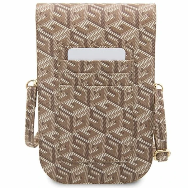 Чохол-сумка Guess G Cube Stripes (Bag) 19 x 11.5 x 2 cm Brown (GUWBHGCFSEW)