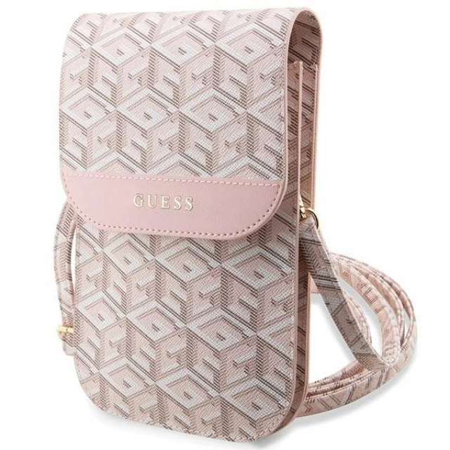 Чохол-сумка Guess G Cube Stripes (Bag) 19 x 11.5 x 2 cm Pink (GUWBHGCFSEP)