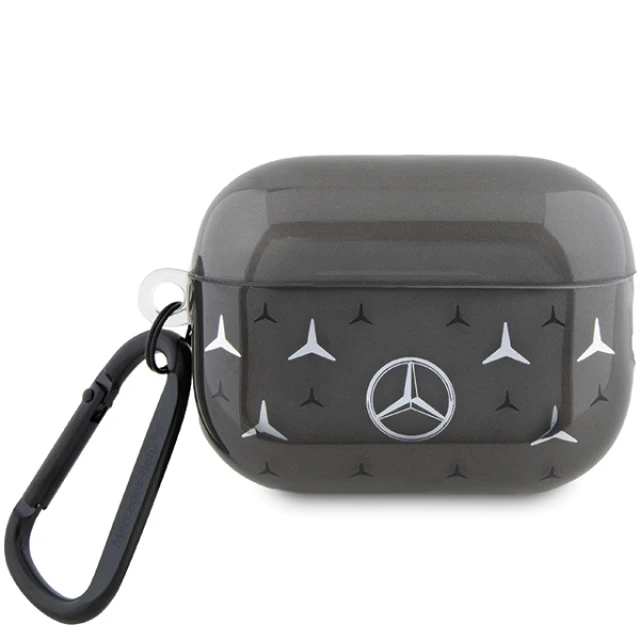 Чохол Mercedes Large Star Pattern для AirPods Pro 2 Black (MEAP28DPMGS)