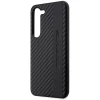 Чехол Mercedes для Samsung Galaxy S23 S911 Carbon Stripe&Embossed Black (AMHCS23SBLSCA)