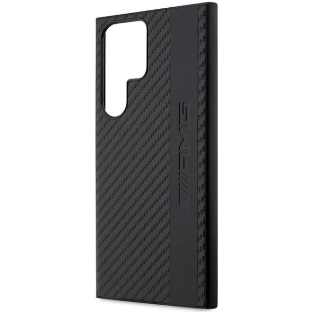 Чохол Mercedes для Samsung Galaxy S23 Ultra S918 Carbon Stripe&Embossed Black (AMHCS23LBLSCA)