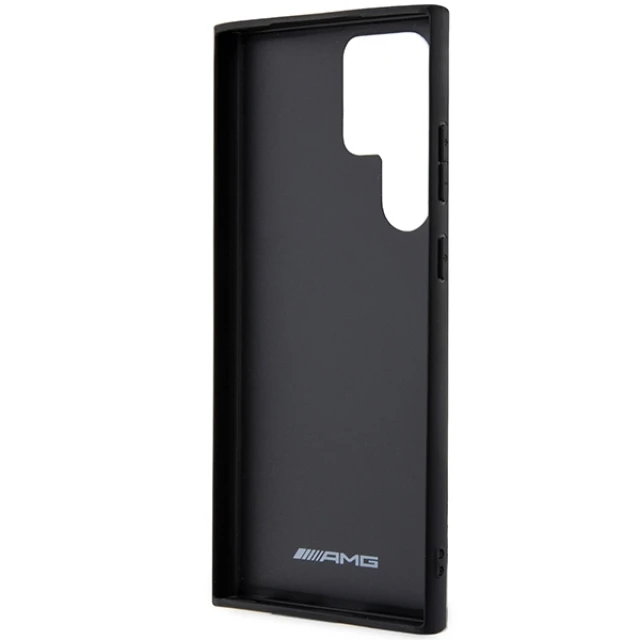 Чохол Mercedes для Samsung Galaxy S23 Ultra S918 Carbon Stripe&Embossed Black (AMHCS23LBLSCA)