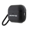 Чохол Mercedes AMG Leather White Logo для AirPods Pro 2 Black (AMAP2SLWK)