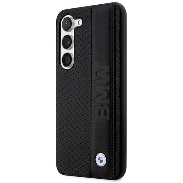 Чохол BMW для Samsung Galaxy S23 Plus S916 Leather Textured and Stripe Black (BMHCS23M22RDPK)