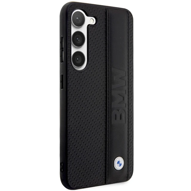 Чохол BMW для Samsung Galaxy S23 Plus S916 Leather Textured and Stripe Black (BMHCS23M22RDPK)