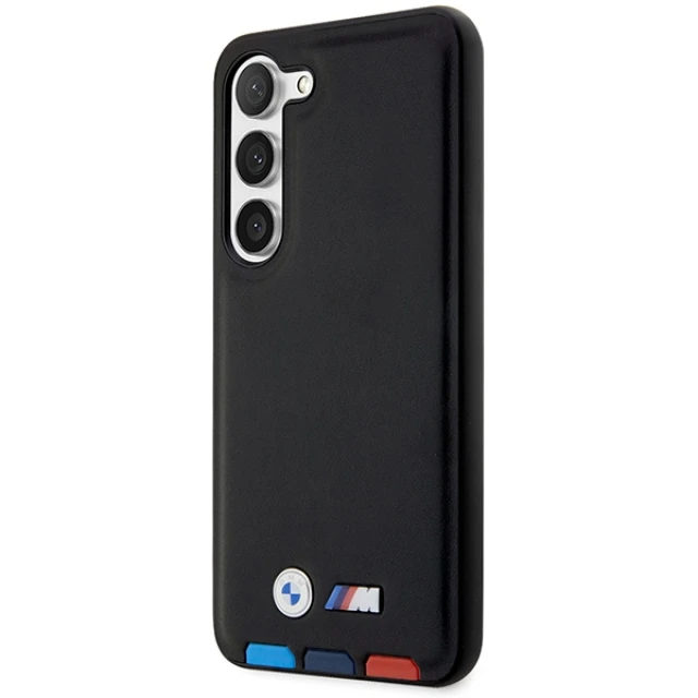 Чохол BMW для Samsung Galaxy S23 Plus S916 Leather Stamp Tricolor Black (BMHCS23M22PTDK)