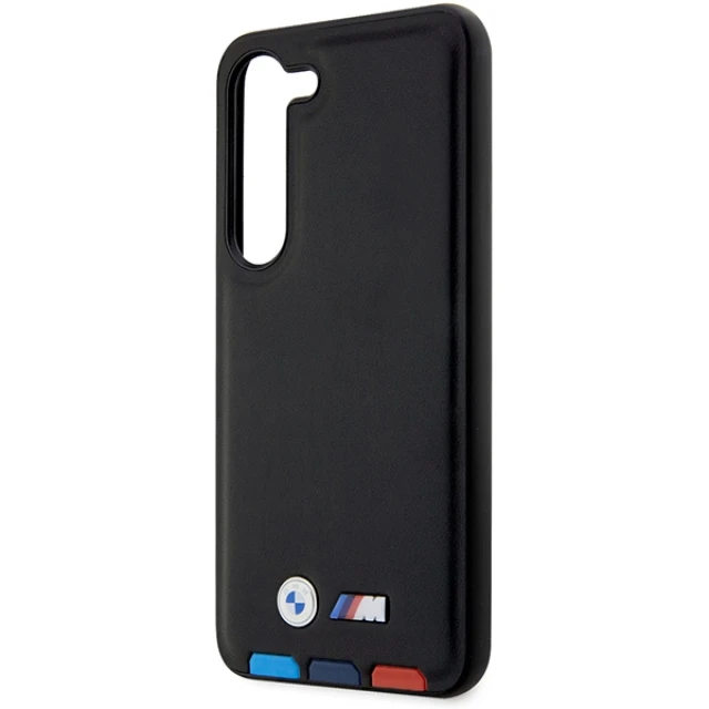 Чохол BMW для Samsung Galaxy S23 Plus S916 Leather Stamp Tricolor Black (BMHCS23M22PTDK)
