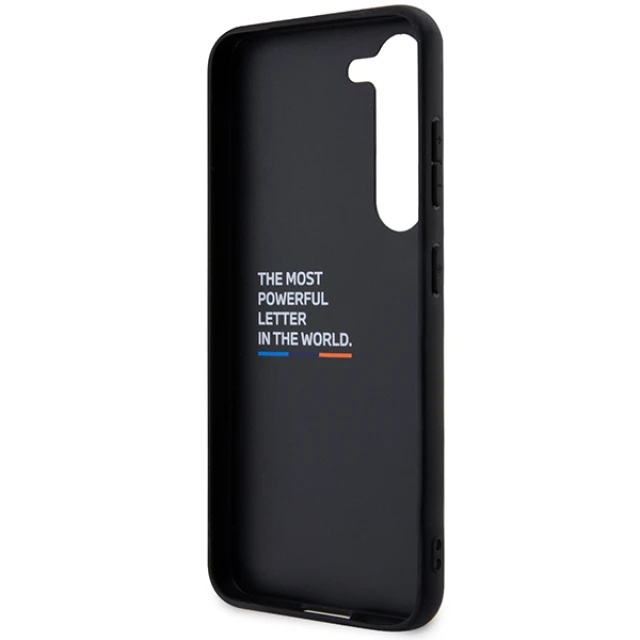 Чохол BMW для Samsung Galaxy S23 Plus S916 Leather Stamp Tricolor Black (BMHCS23M22PTDK)