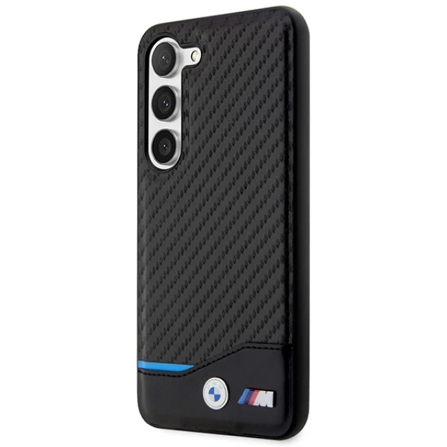 Чохол BMW для Samsung Galaxy S23 S911 Leather Carbon Black (BMHCS23S22NBCK)