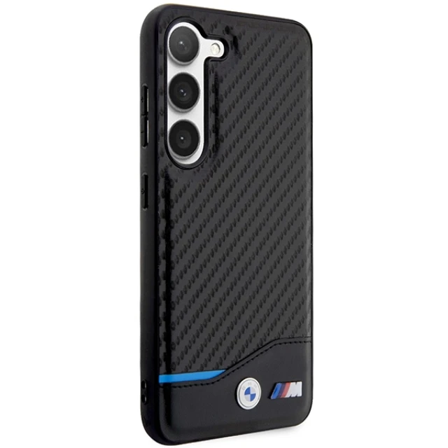 Чохол BMW для Samsung Galaxy S23 Plus S916 Leather Carbon Black (BMHCS23M22NBCK)